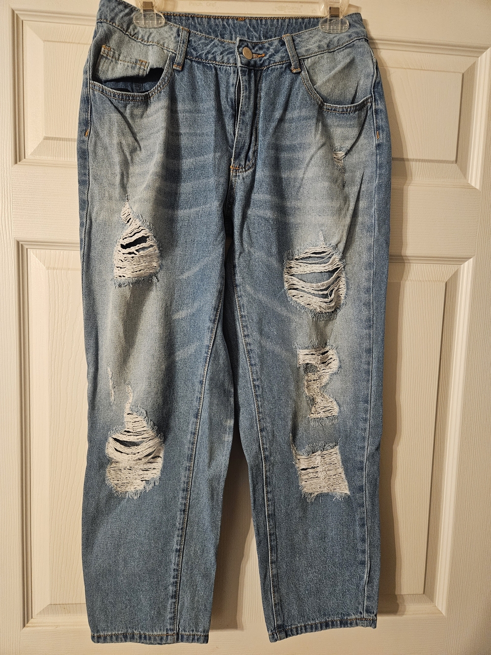 Light Blue Distressed Jeans